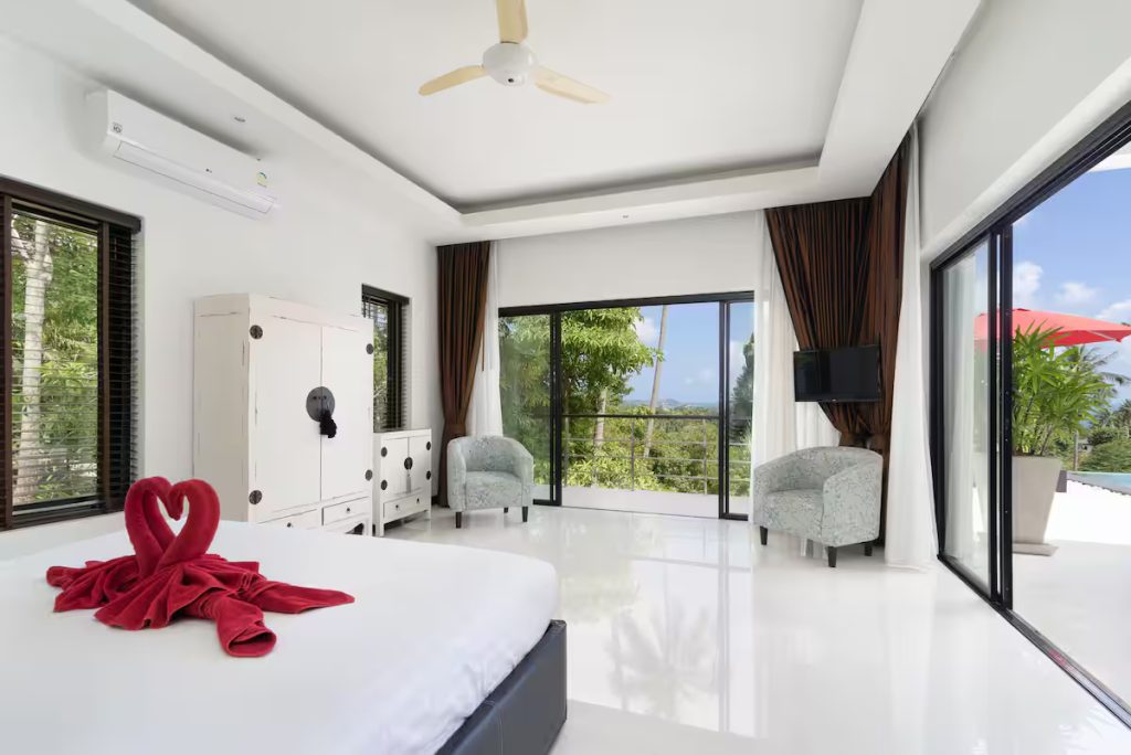 sea view villa bedroom